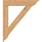 Ekena Millwork Traditional Traditional Smooth Bracket w/ Offset Brace, Western Red Cedar, 7 1/2"W x 38"D x 44"H BKT0806X38X44TRA01SWR - alternate 2